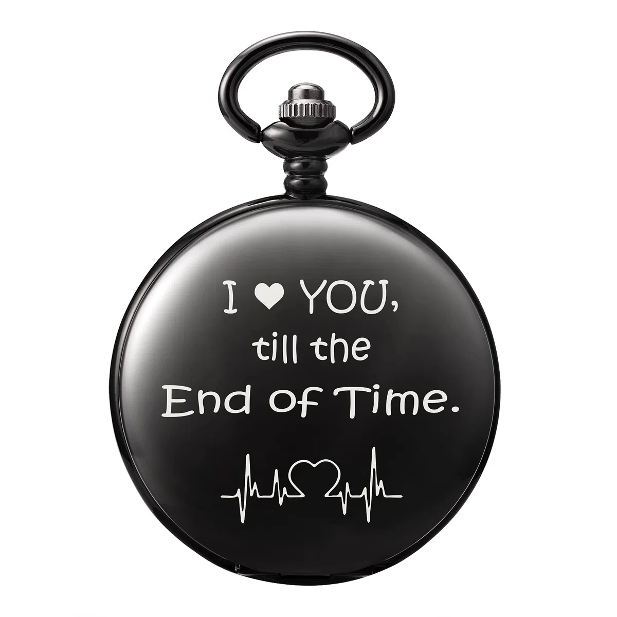 TREEWETO Herren Taschenuhr Geschenke für Ehemann Freund Geburtstag Valentinstag Hochzeitstag Vatertag Weihnachten, personalisierte Gravur für ihn