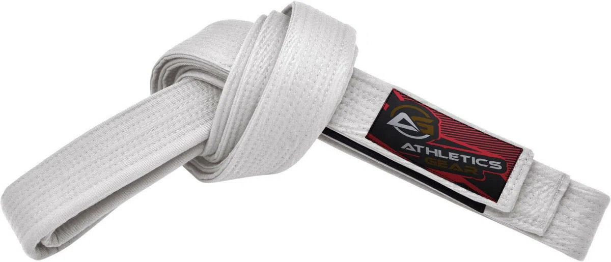 Kampfsport Karategürtel 100% Baumwolle mit Mehrfach Nähgürtel für BJJ, Judo, Taekwondo und Karate (weiß, 300)