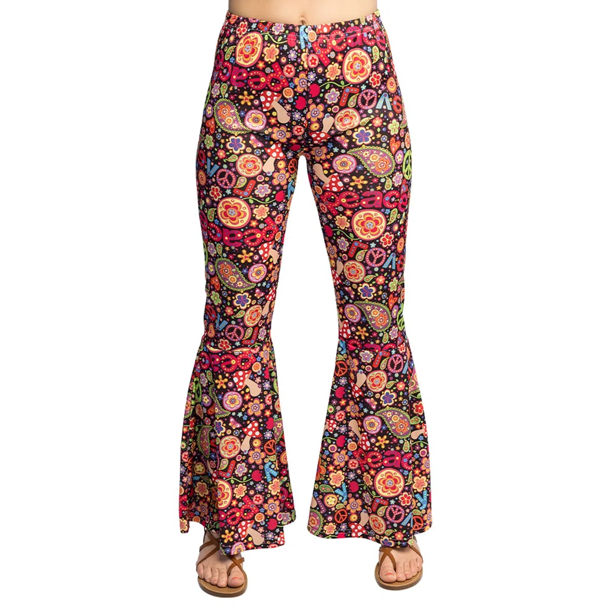 Boland Herren Schlaghose Flower Power Schlaghosen Flower Power (1er Pack)