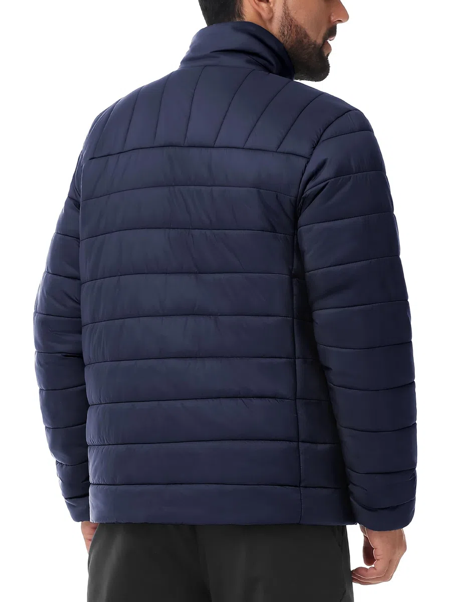 MIER Puffer Jacke für Herren Leichtgewicht isolierte Puffy Mantel mit Tasche Warme Winter gepolsterte Packbare Jacken, wasserdicht