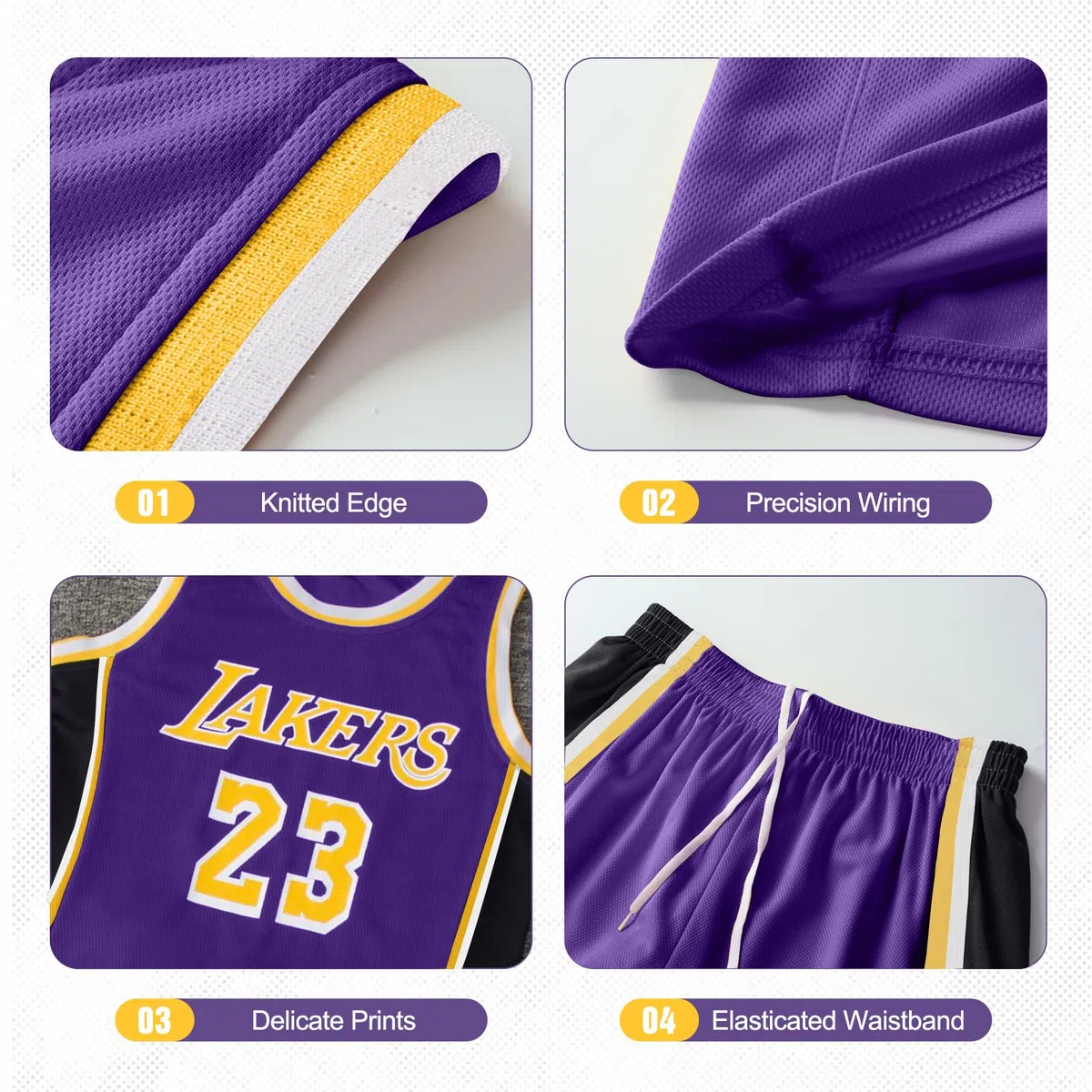Pardofelis Basketball Trikot für Kinder, Basketball Training Trikot Basketball Shorts Kinder, Schnell Trocknend Basketball Jersey, Jungen Basketball Trikot Shorts und Handgelenkband Set