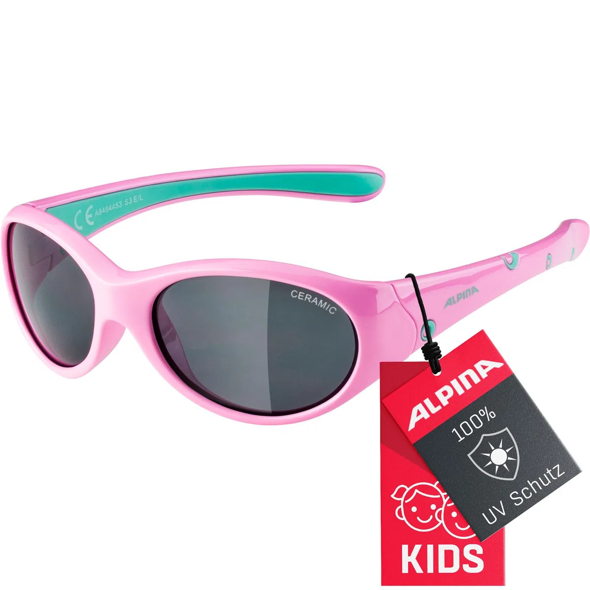 ALPINA FLEXXY GIRL - Verspiegelte und Bruchsichere Sonnenbrille Mit 100% UV-Schutz Für Kinder