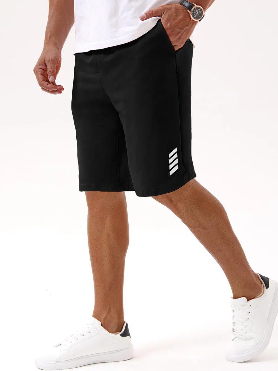 Kurze Hosen Herren Sweatshorts Herren Baumwolle，Sommer-Sportshorts mit Taschen & elastischem Bund für Casual ，Jogging ，Training