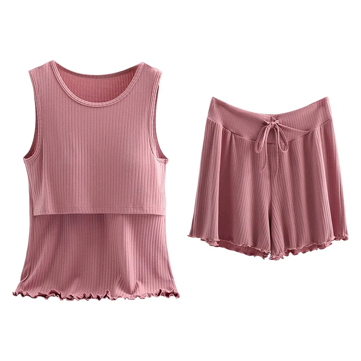 Still Schlafanzug Damen, Stillpyjama Set Damen Kurz Zweiteiliger Still Pyjama Baby Umstands Oberteil Kurze Hosen Still-Shirt und Set Mutterschaft Schwangerschaft Stillen Nachtwäsche Hausanzug