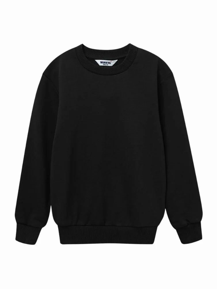 Kinder Pullover aus 100% Baumwolle – Weich & Hautfreundlich, Langarm, Rundhalsausschnitt, Bequem für Jungen & Mädchen, Schule & Freizeit, Größen 128–170