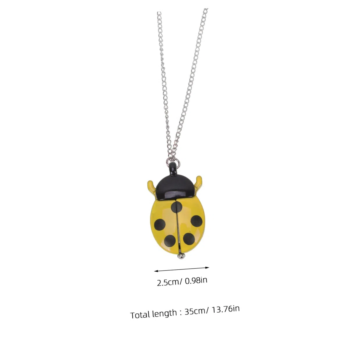 Mipcase Vintage Marienkäfer Taschenuhr Für Kinder Mit Präzisem Quarzwerk Und Metalllegierung Retro-Uhr in Käferform Als Geschenk Für Alltag Und Reisen