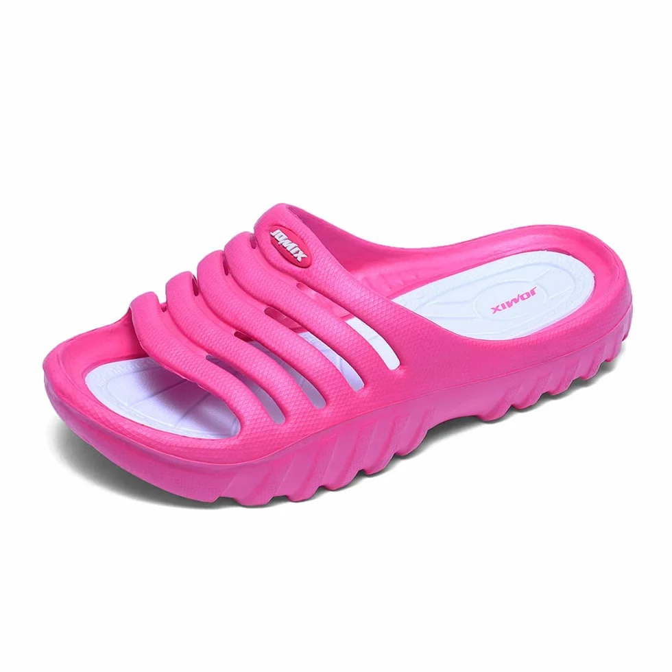 JOMIX Kleinkinder Schlappen Jungen und Mädchen Lustige Sommer Sandalen Zeichentrick Patch Badelatschen Badeschlappen Schwimmbad Meer Strand