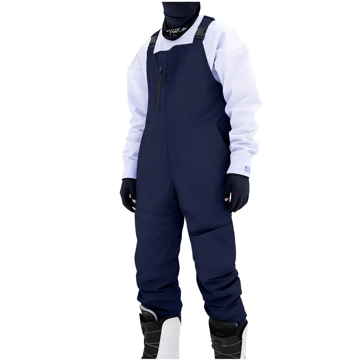 AACH Skihose Herren mit Träger Snowboardhose Wasserdicht Ski Latzhose Winddicht Atmungsaktiv Outdoorhose Winter Sport Wanderhose Thermo Einfarbig Schneehose Skifahren Cargohose Skioverall