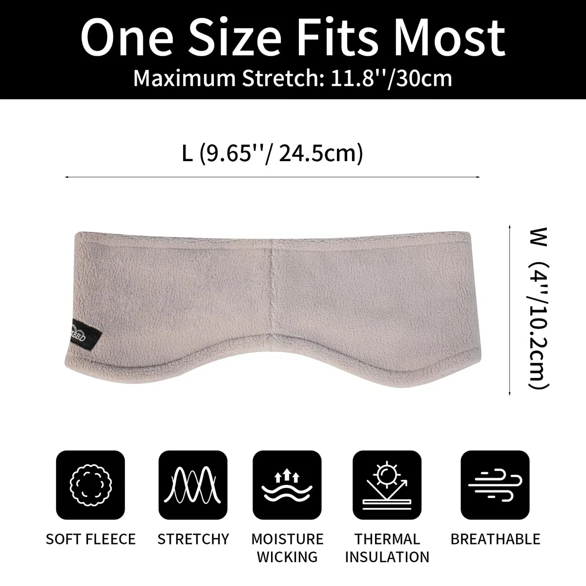 Fleece Ohrenwärmer Stirnband für Damen und Herren – Winter Ohrenschützer Sport-Haarband zum Laufen, Joggen, Wandern, Radfahren und Skifahren