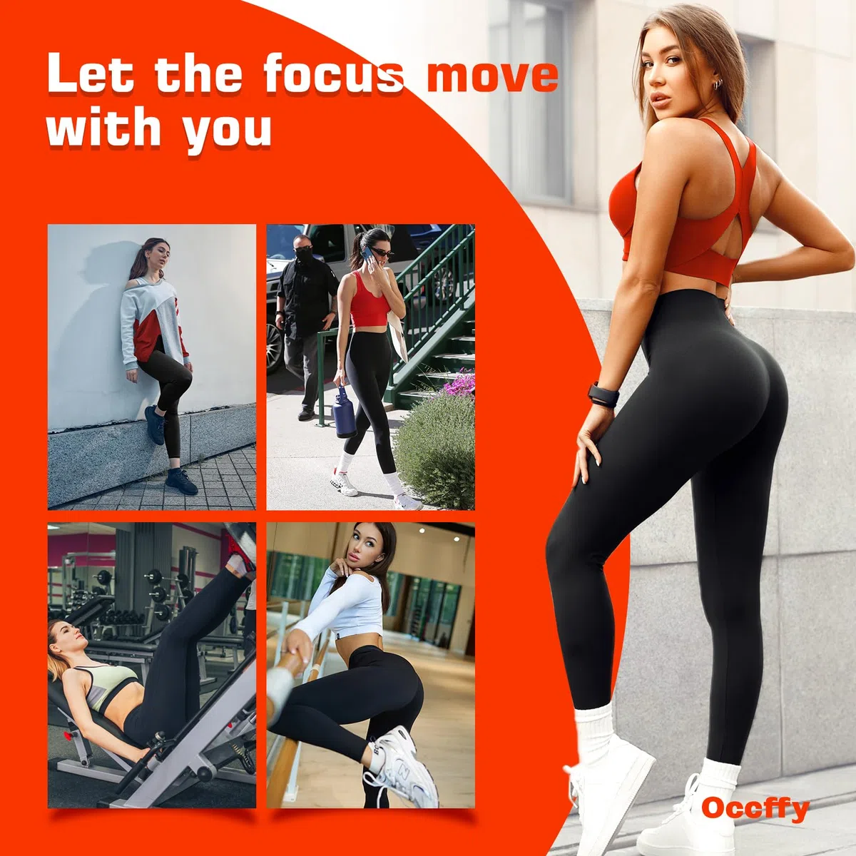 Booty Scrunch Leggings Damen Push Up Sport Leggins Seamless High Waist Gym Yoga Hose Sporthose Frauen