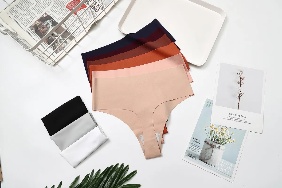 Wealurre 6er Pack Tanga Damen String Seamless Slips Damen High Waist Unterwäsche Nahtlose Unsichtbarer Unterwäsche Frauen Mehrpack XS-XL