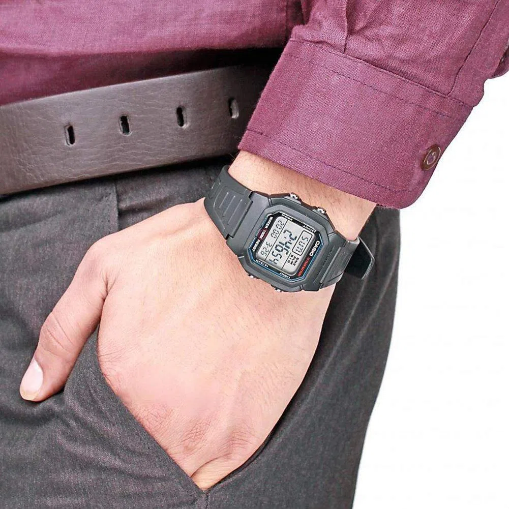 Casio Unisex-Armbanduhr Vintage Digital Quarz Resin W-800H-1A