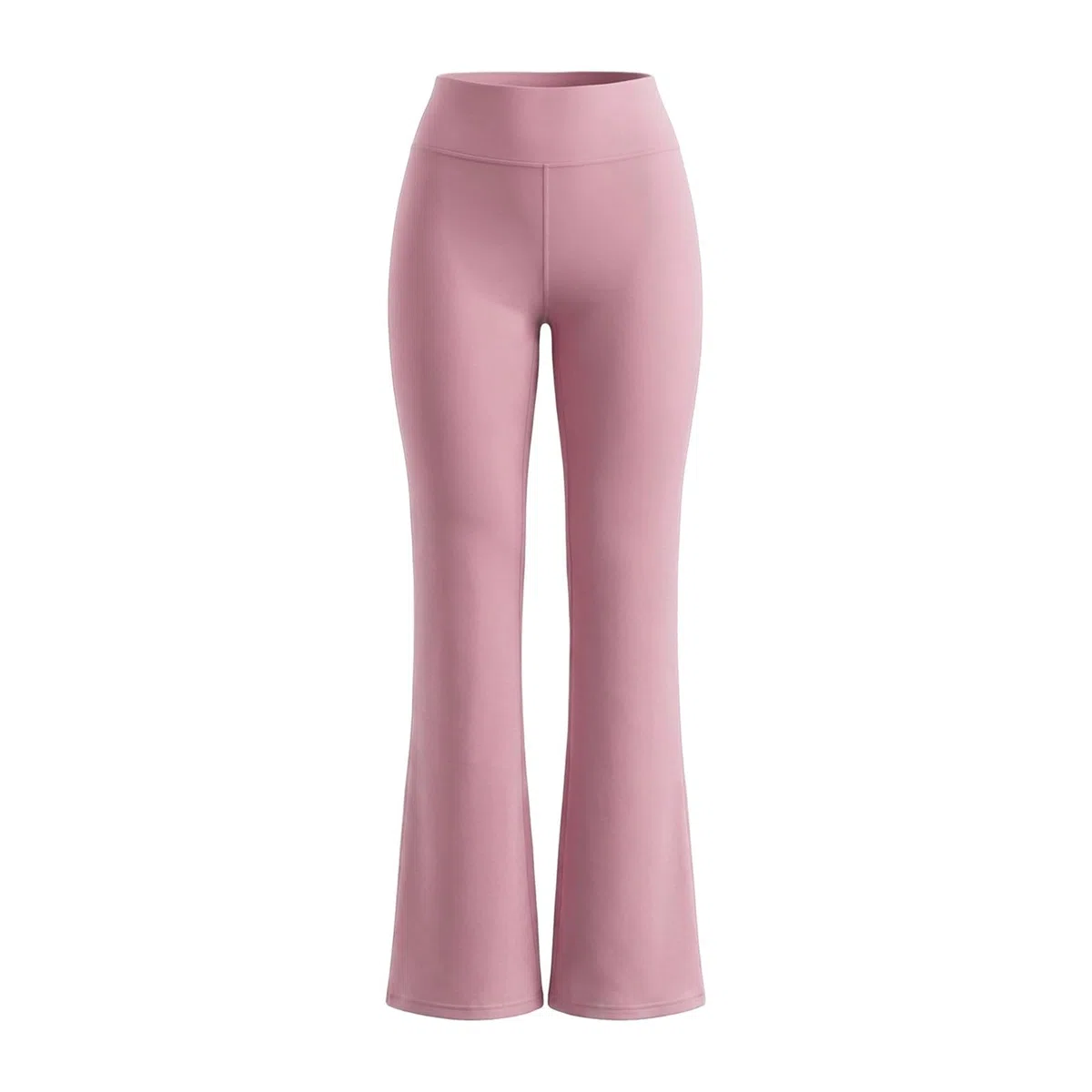 Generisch Damen Bootcut Yogahose mit Hoher Taille, Stretch Sporthose aus Polyester, Weites Bein, Po-formend