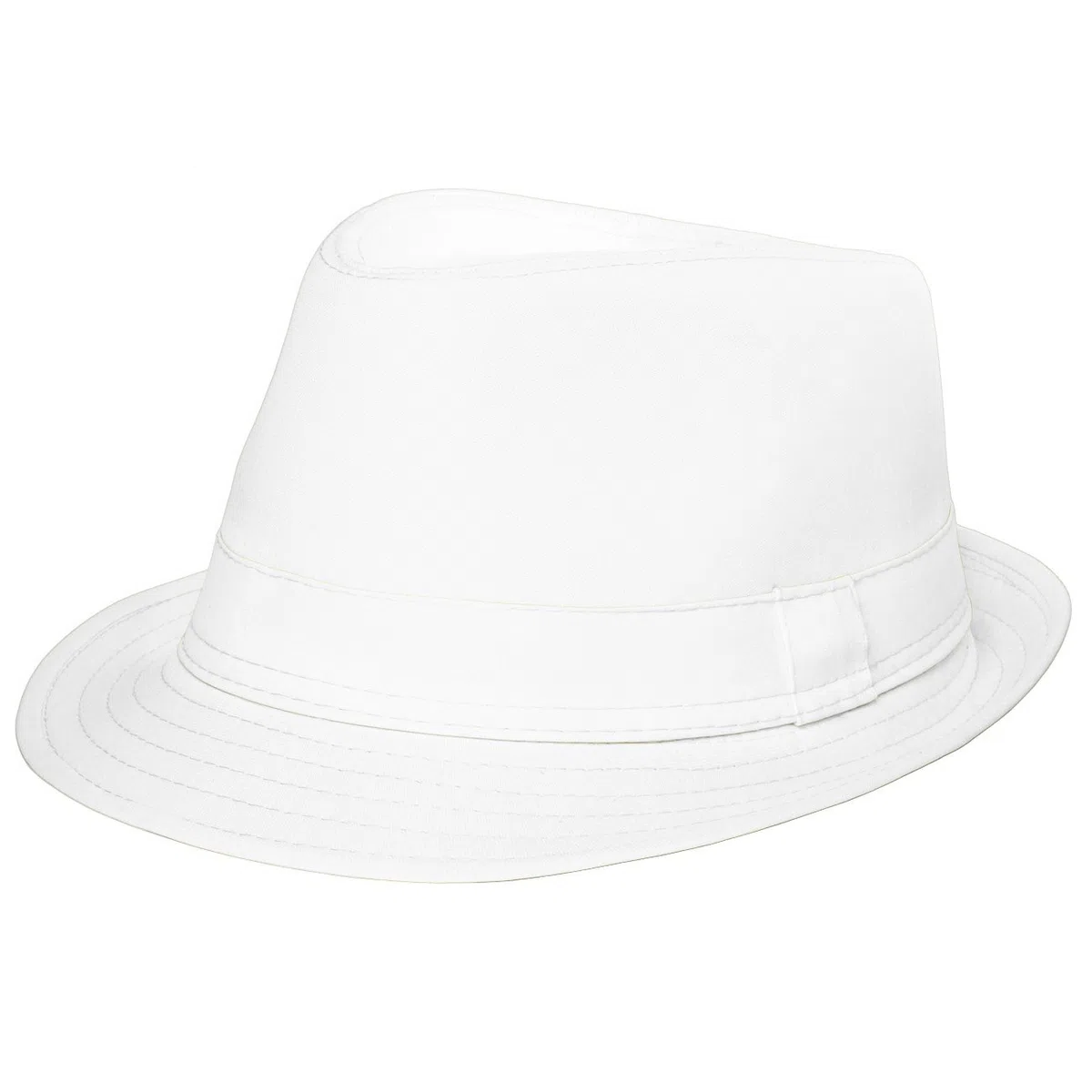 Caspar HT002 Damen Baumwoll Trilby Hut, Farbe:weiss