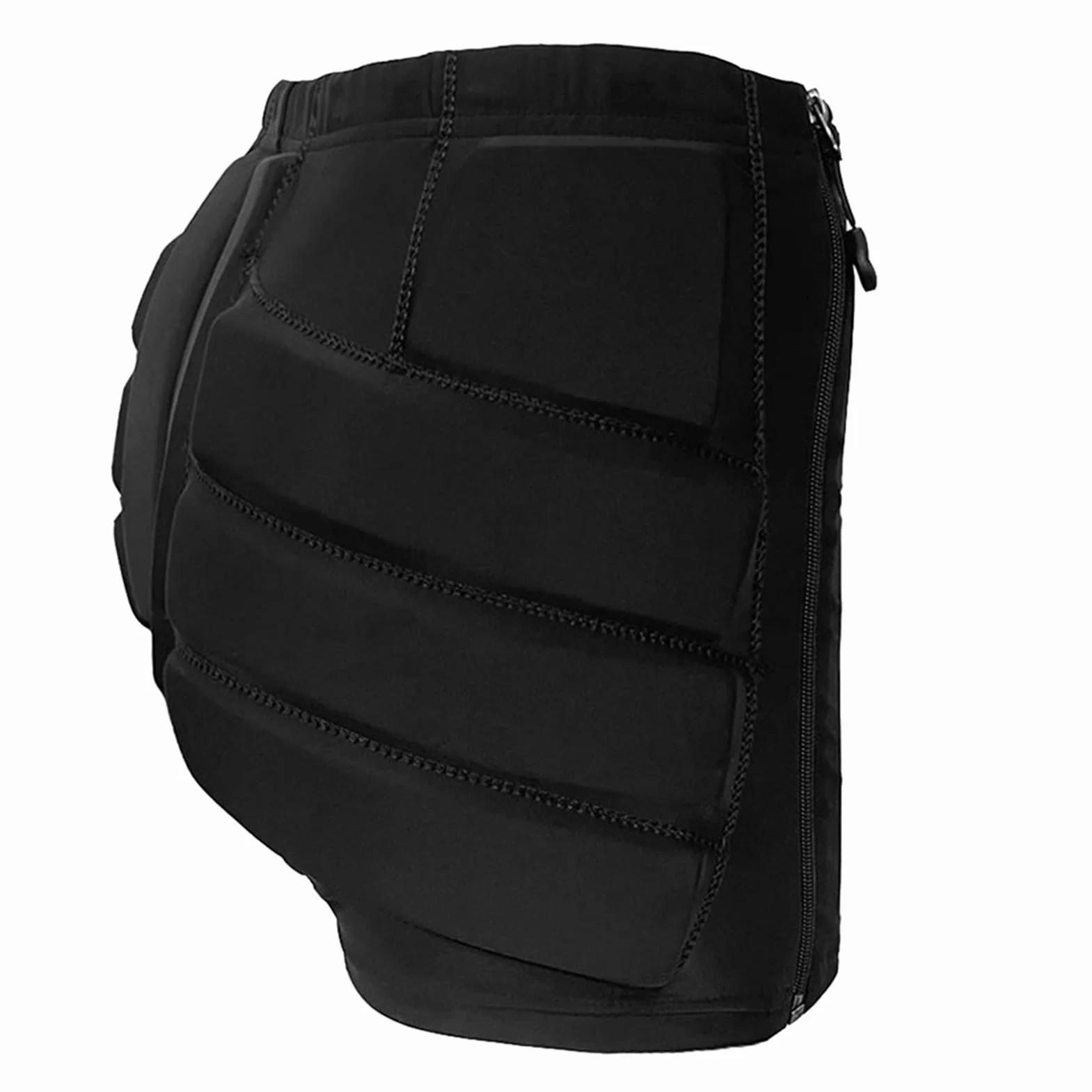 Crash-Shorts für Erwachsene, Eiskunstlauf-Hüftschutz-Shorts, Einteiliges Design, Atmungsaktiv, Hochelastisch mit Schwamm, XL