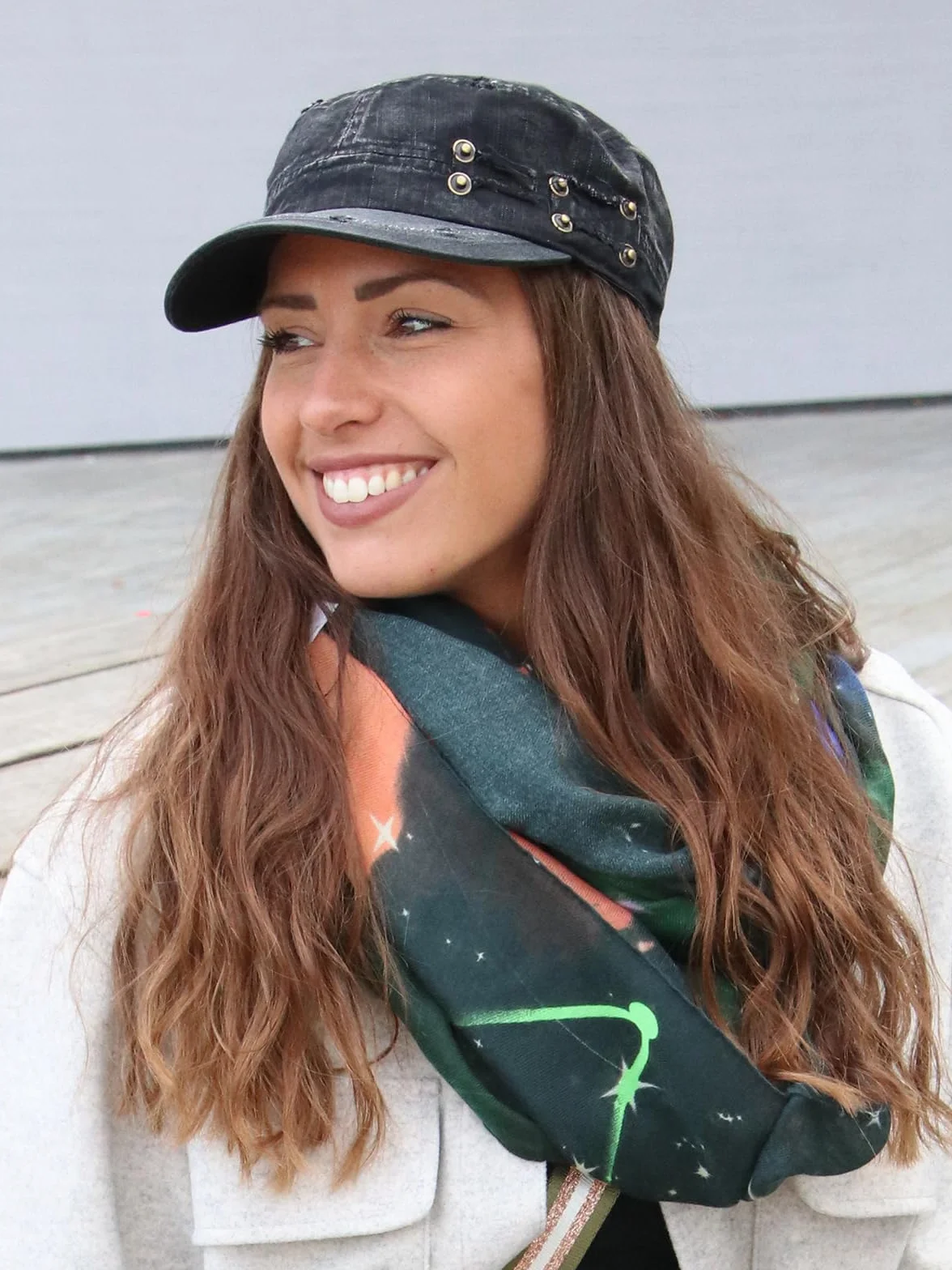 styleBREAKER Unisex Military Cap im Destroyed Vintage Look | verstellbares Army Cap aus Baumwolle | Used Look Schirmmütze für Herren und Damen