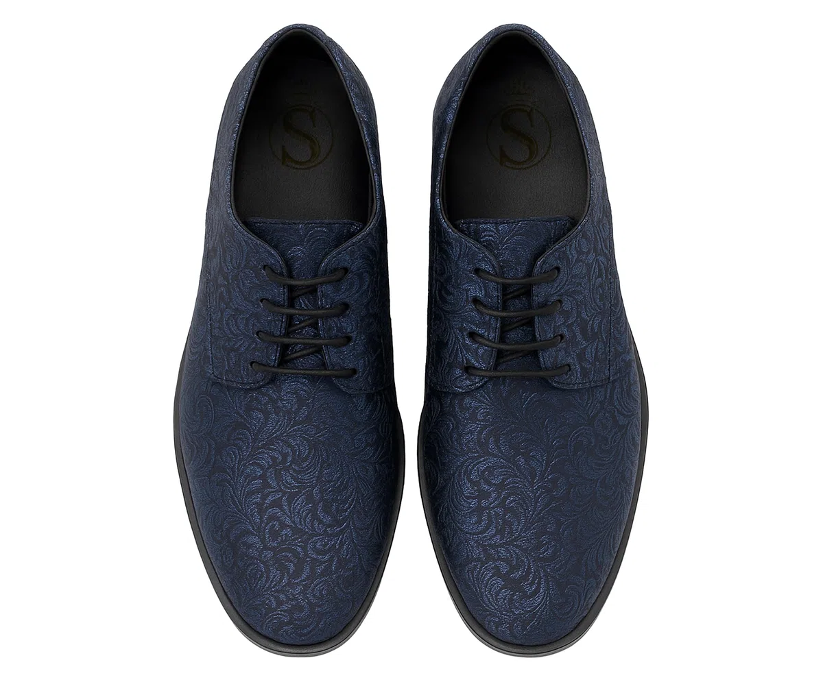 Festliche Oxford Schuhe zum Schnüren für Jungen mit Paisley Muster