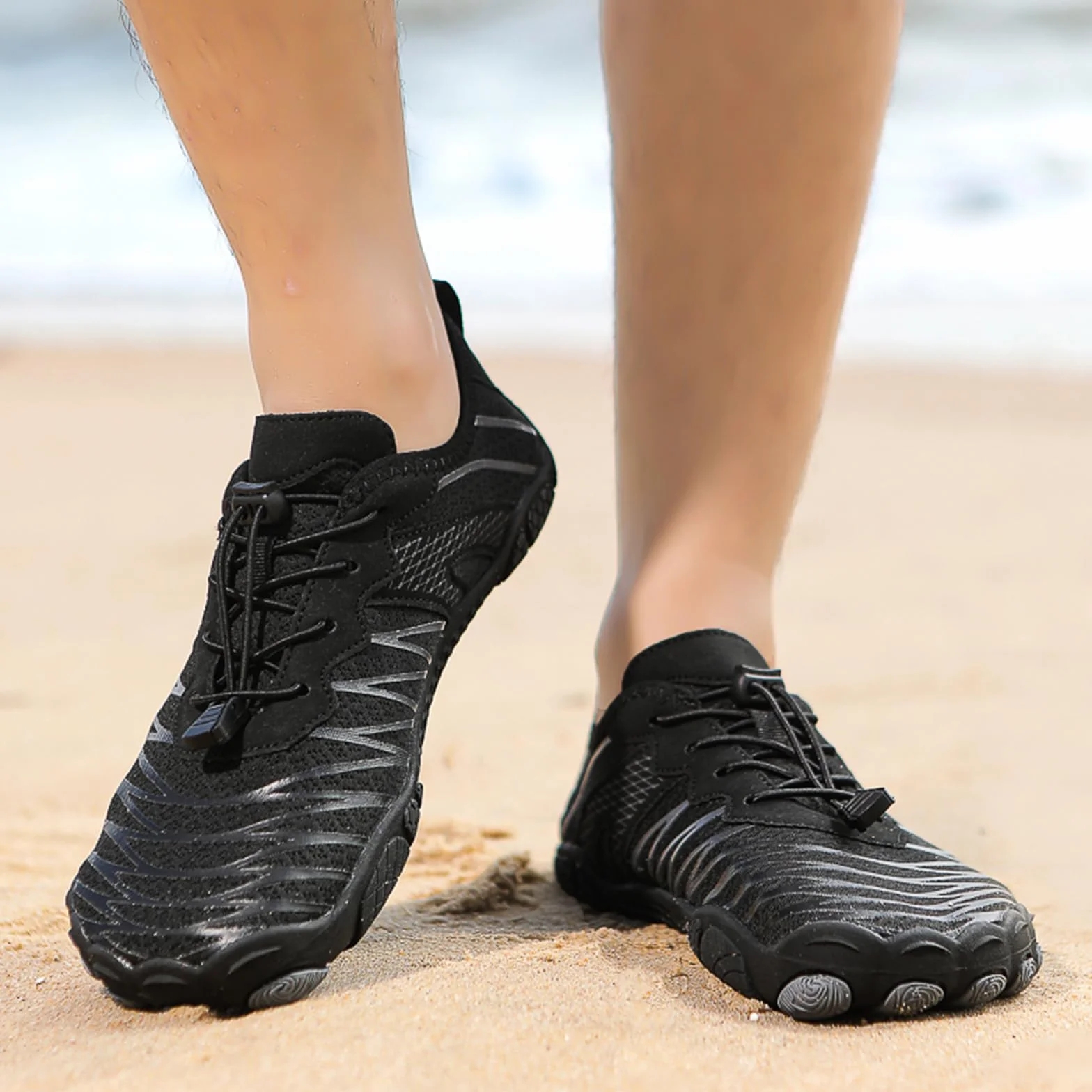 Acfoda Barfußschuhe Herren Damen Wasserschuhe Schnell Trocknend Badeschuhe Strandschuhe Schwimmschuhe Weich Leicht rutschfest Aquaschuhe Surfschuhe Fitnessschuhe, Gr. 36-47