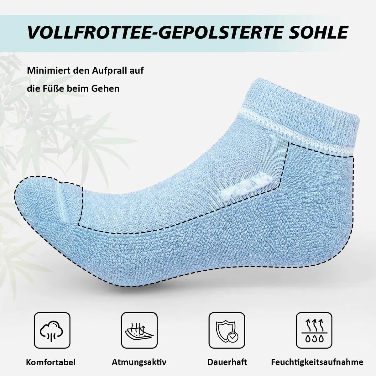 Bambus Socken Ohne Gummibund: Diabetikersocken Kurz für Herren Damen Ohne Gummi und Naht Gesundheitssocken Weiter Bund mit Plüschsohle für Geschwollene Füße Pastellfarben