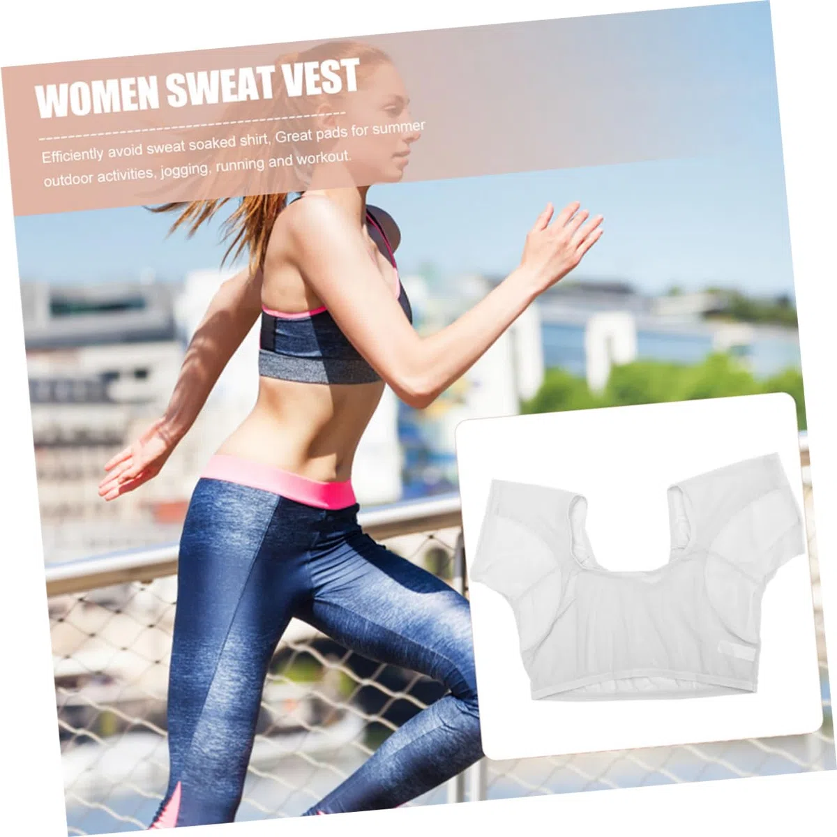 Mikinona Tankinis für Damen Damenhemden -Unterhemden unterwäsche Achselhemd schweißfeste Weste Sweatweste Schweiß aufnehmen Schweißkissen Westenpolster Sweatshirt Fräulein