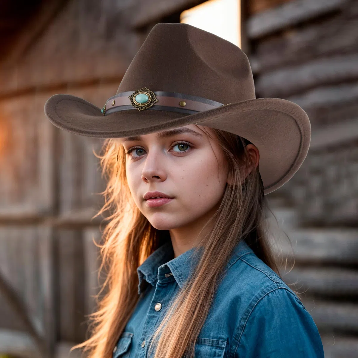 2 Stück Classic Wool Cowboy Hut für Männer und Frauen Herbst-Winter Western Stil Filzhut mit Riemen Design Dekorative Saphirband Outdoor Sonnenhut (Kaffee+Schwarz)