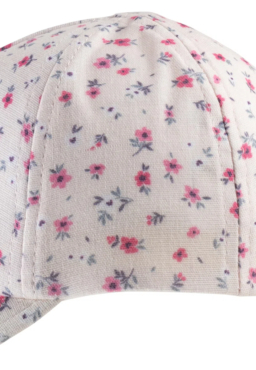 Sterntaler Basecap Schmetterling - Mädchen Schirmmütze aus Flammgarn Jersey mit allover Druck - Sommer Baseball Cap elastisch mit Gummizug - sportive Baby und Kinder Schirmkappe
