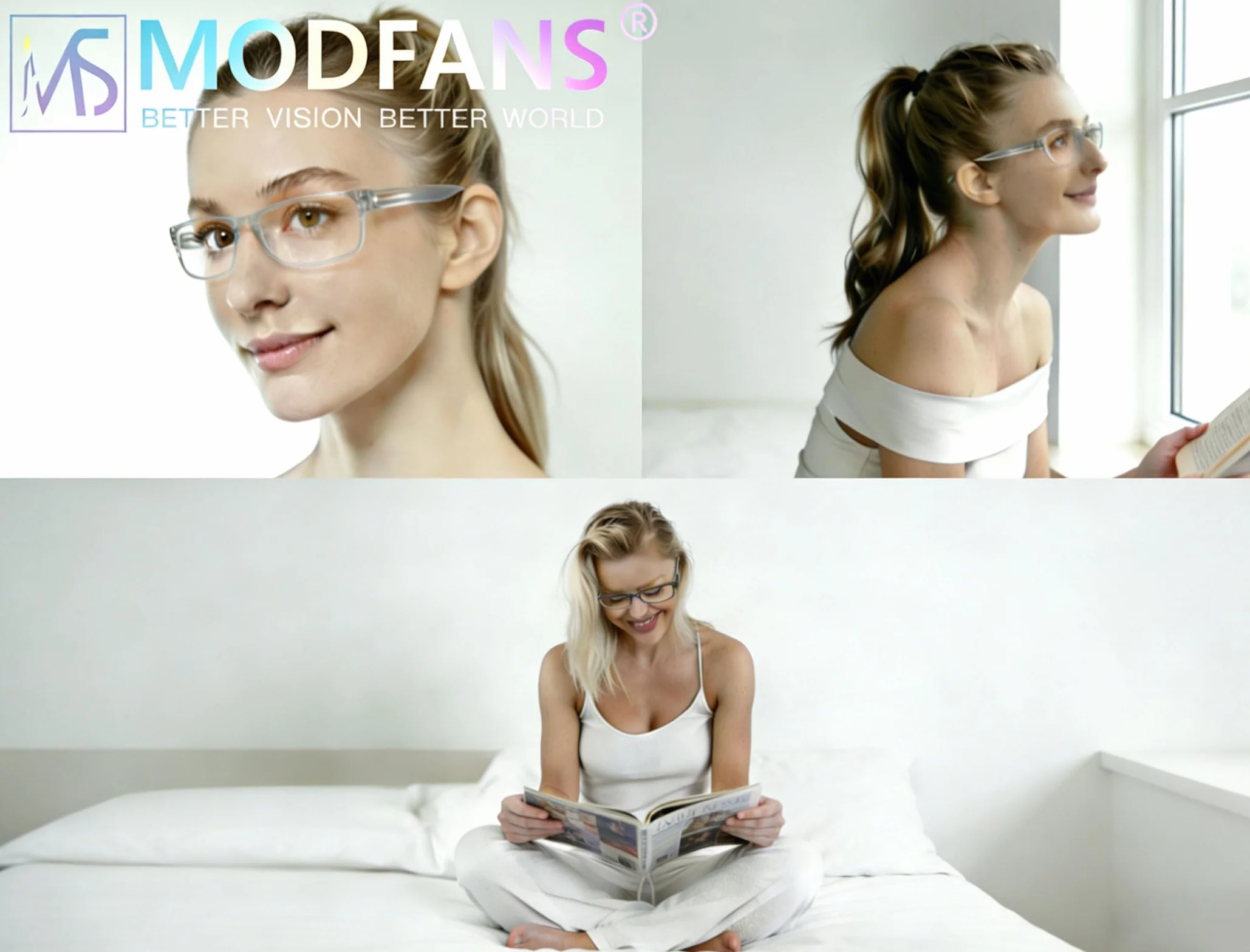 MODFANS 3 Pack Lesebrille Herren/Damen,Gute Brillen,Hochwertig,Rechteckig,Komfortabel,Super Lesehilfe,fur Manner und Frauen