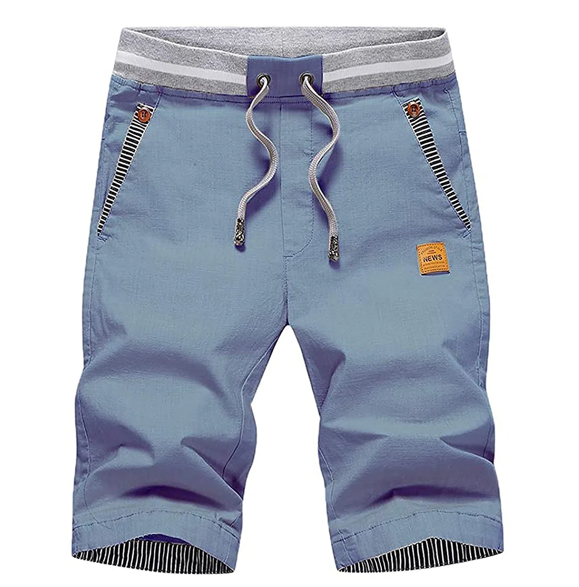 HCSS Kurze Hosen Herren Bermuda Shorts Herren Sommer Chino Shorts Baumwolle Gummizug mit Tasche