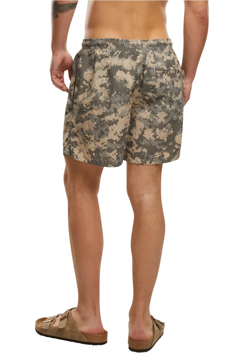 Brandit Swimshorts, Eingrifftaschen, Gesäßtasche mit Reissverschluss