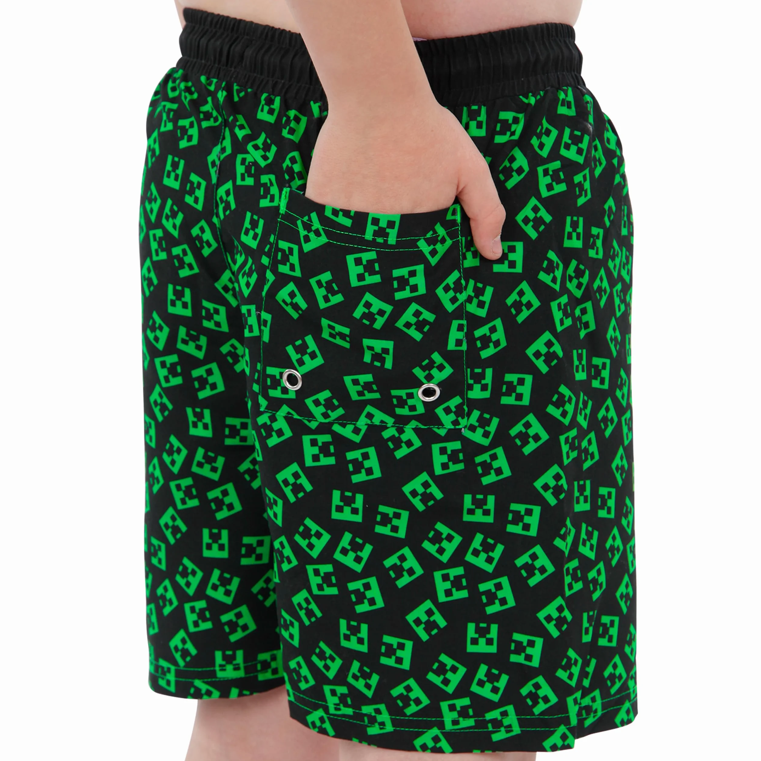 Minecraft Jungen Creeper Badeshorts