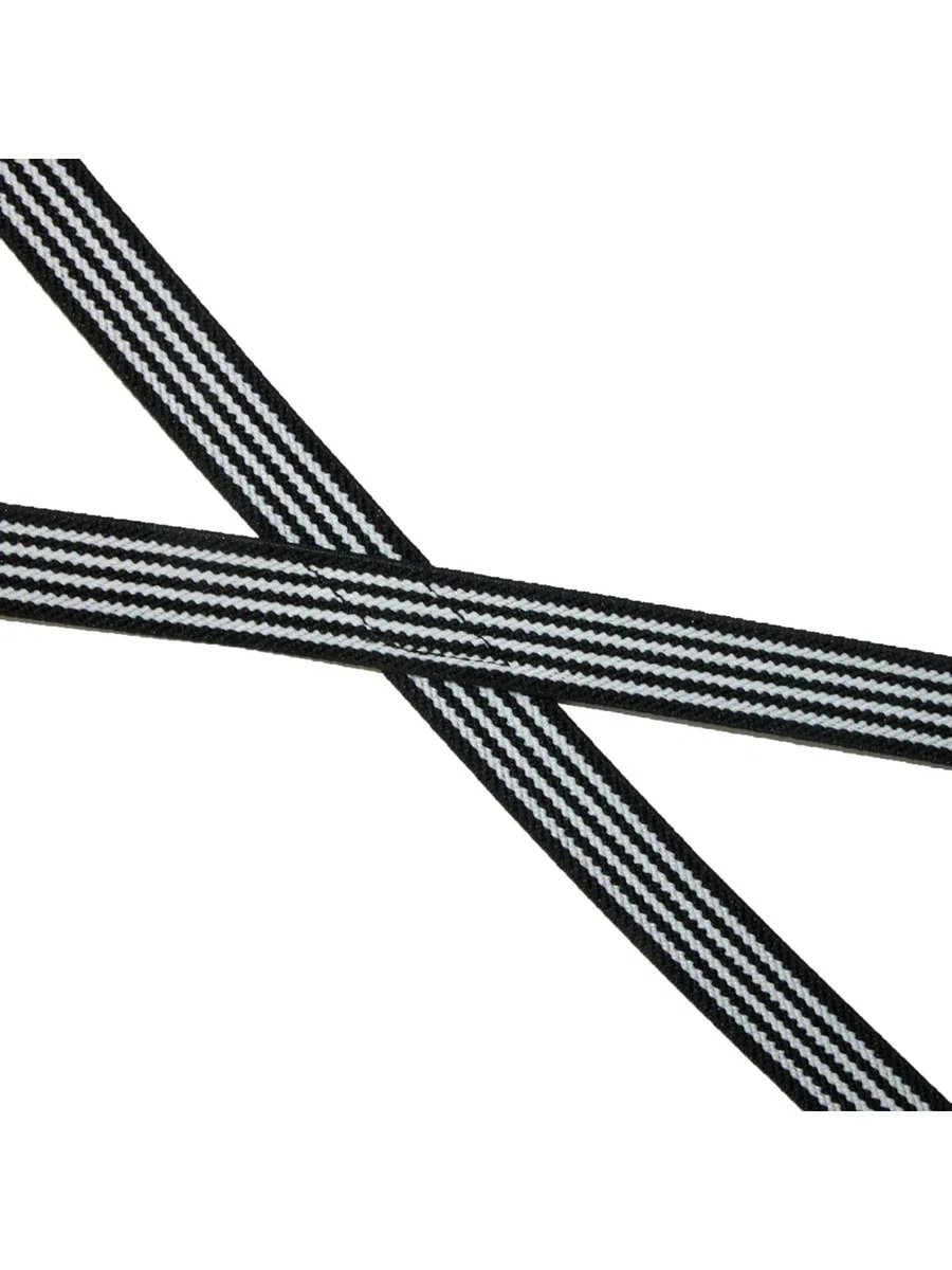 CTM Damen Elastische X-Rücken 3/4 Zoll Schwarz und Weiß Nadelstreifen Hosenträger Nadelstreifen