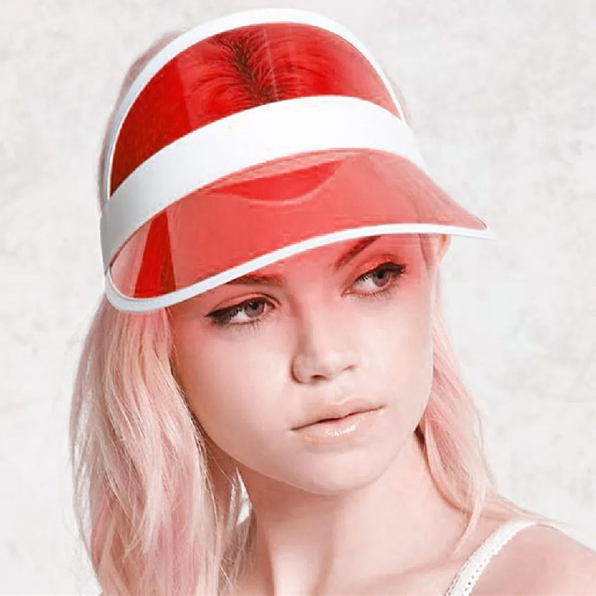 5 Stück Unisex Sonnenvisier, RetroNeon Sonnenblende, Transparente Schirmmütze, 80er Jahre Sonnenvisier, Geeignet zum Radfahren, Laufen, Bergsteigen, Golfen