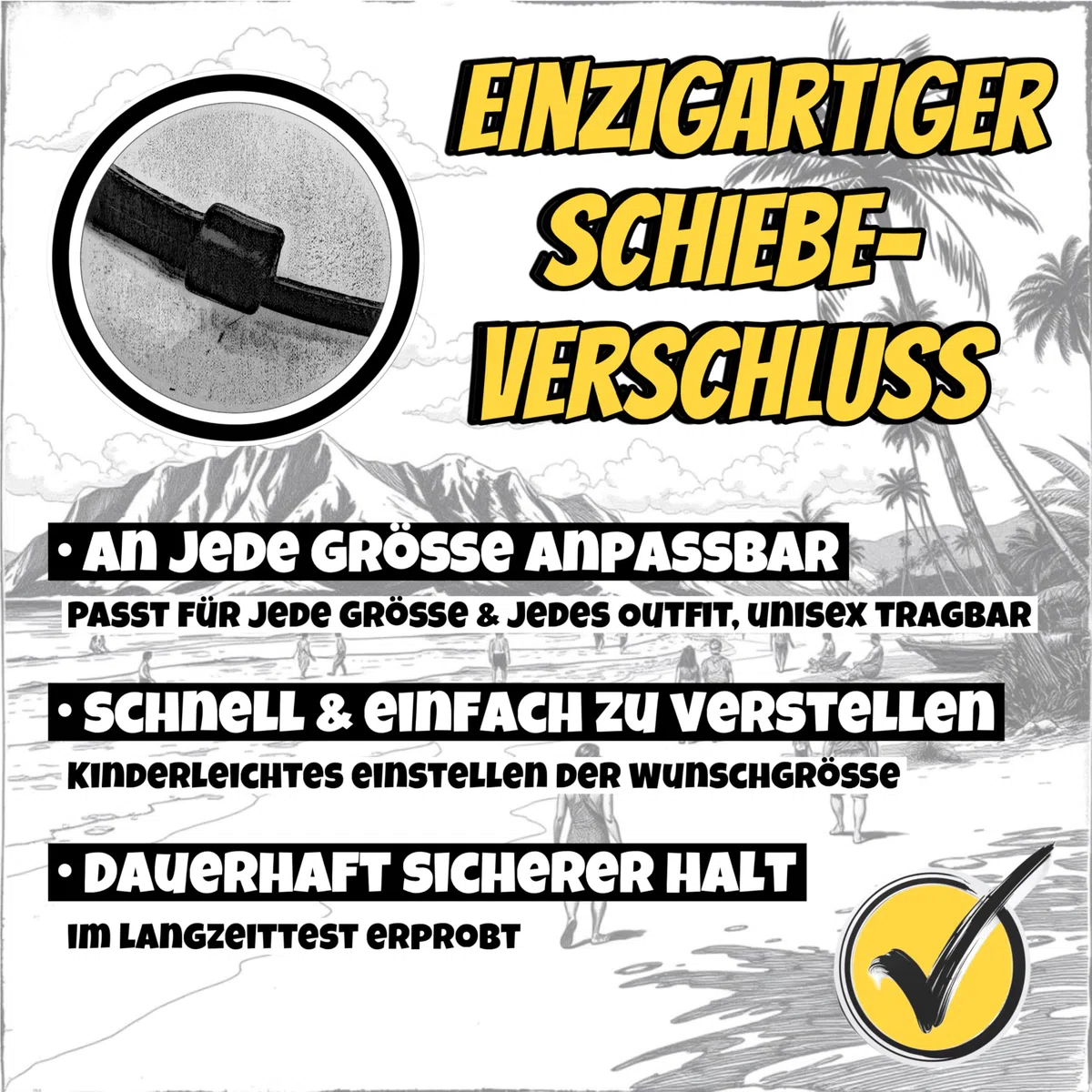 HANA LIMA Surferkette Lederhalskette Halskette Herren Damen Surferhalskette Lederkette Surferschmuck Boho