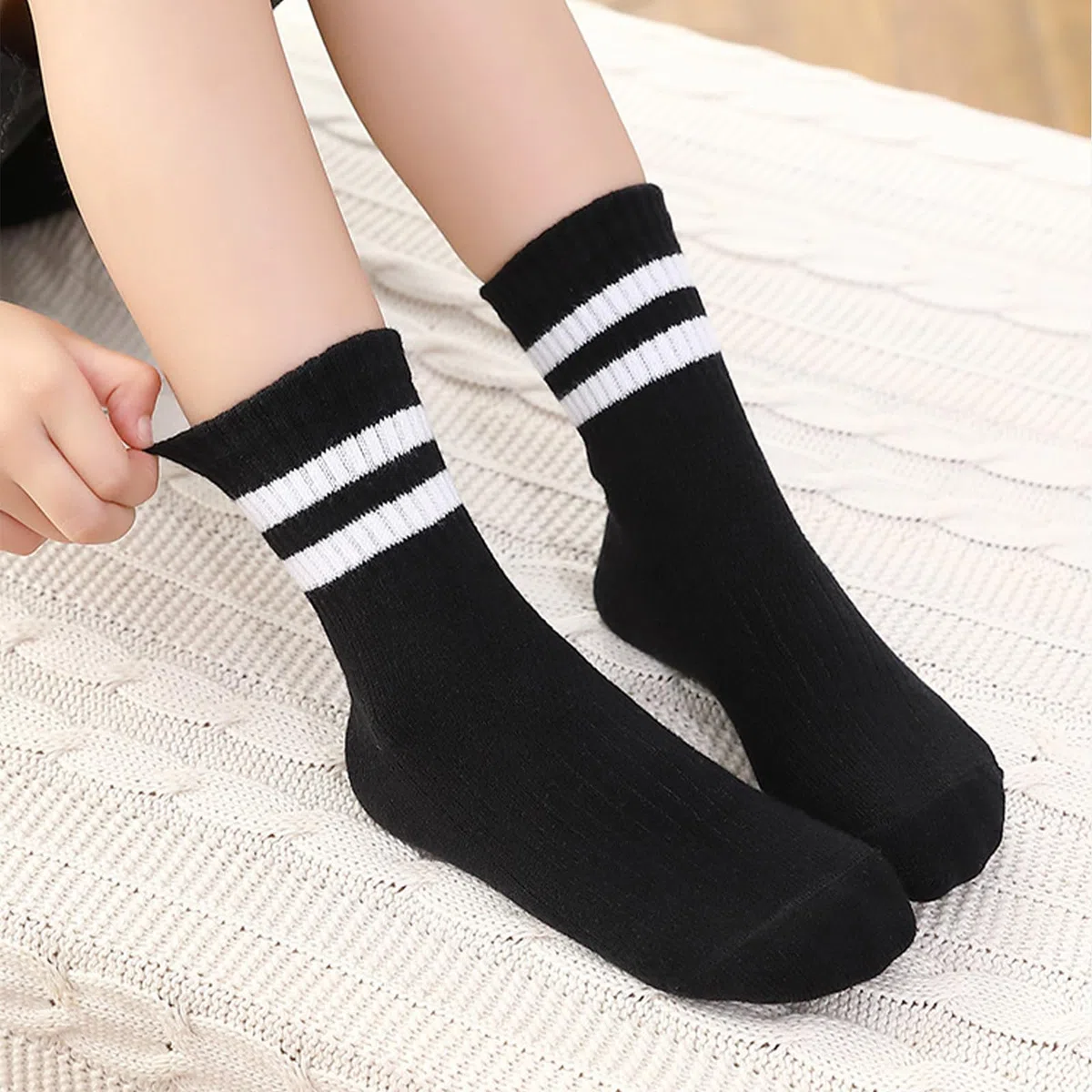 12 Paar Socken Jungen Tennissocken Kinder Kindersocken Jungen Mädchen Sportsocken Unisex Baumwolle Socken