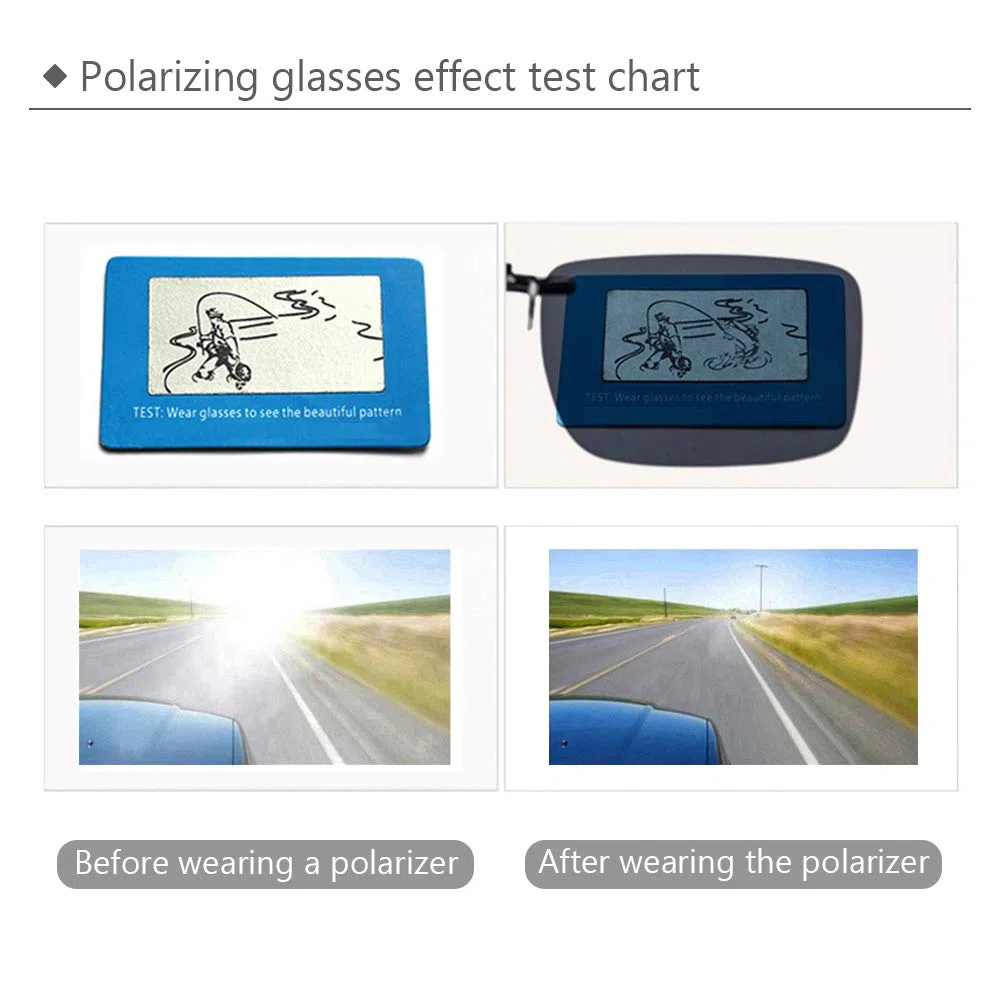 Sonnenbrillen-Clip auf Flip Up Polarisierte Linse - Unisex Rechteck Klipp auf Klapp-Sonnenbrille für Brillen im Freien und Fahren