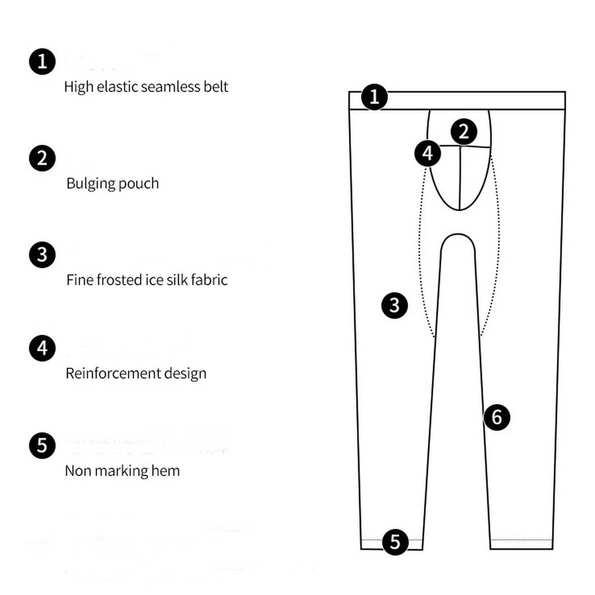Faringoto Lange Sporthose für Herren, atmungsaktiv, elastisch, Skinny-Hose, Fitness-Thermounterwäsche
