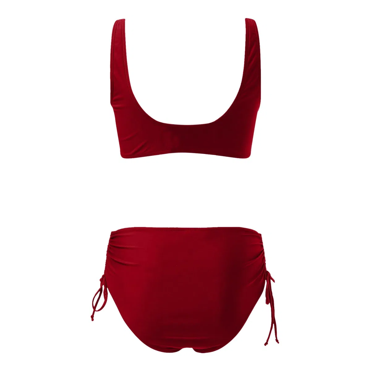 Damen Bikini Set Sexy Solide gepolstert Neckholder Bikini Damen Schwimmkleid Baderock Racerback Gerippte Badeanzug Bauchweg Schwarz Bademode Swimsuit Set Push Up Bauchweg