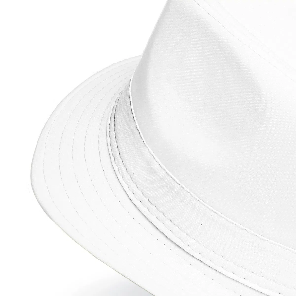 Caspar HT002 Damen Baumwoll Trilby Hut, Farbe:weiss