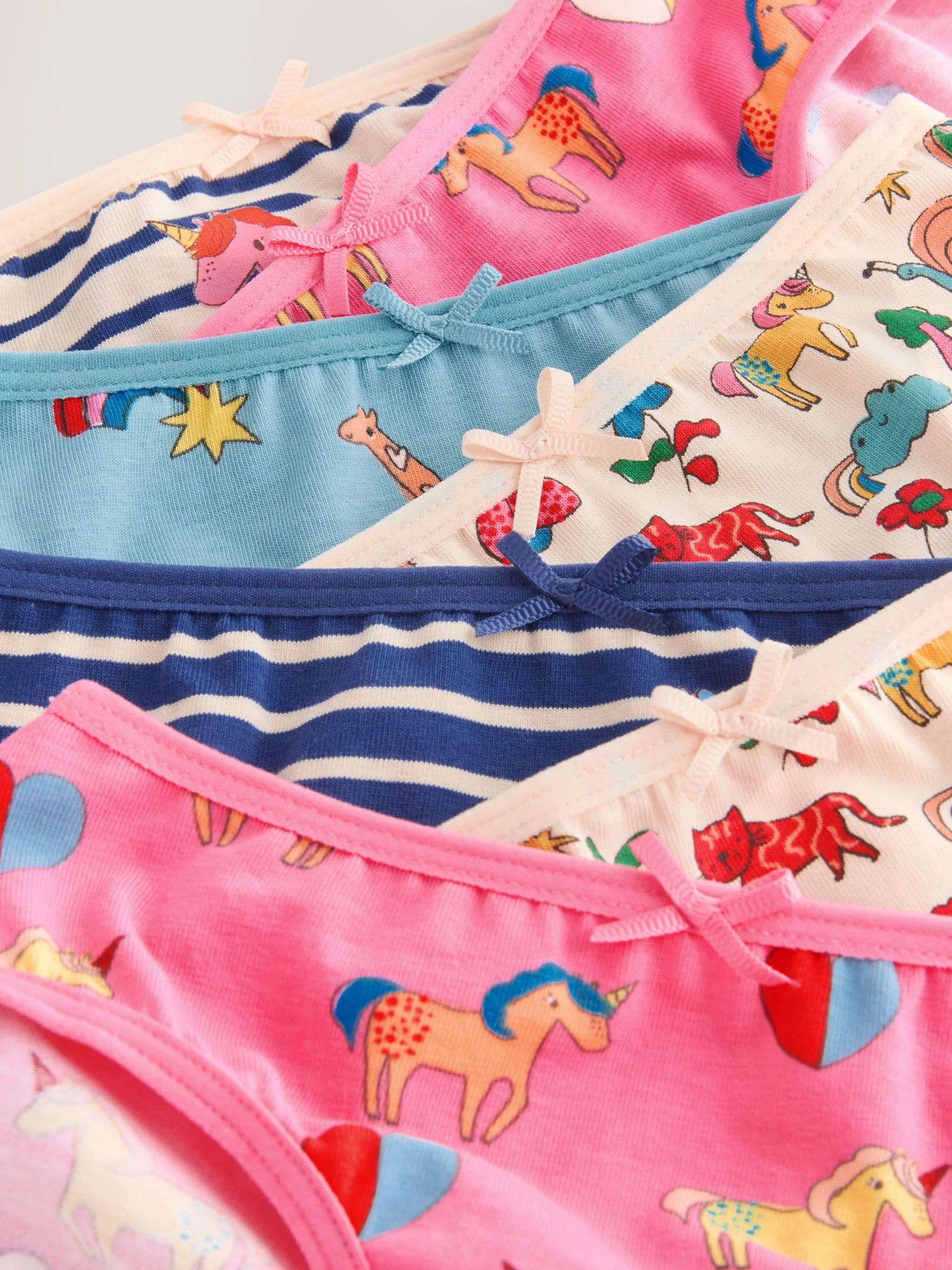 NEXT Mädchen Geblümte Slips, 7er-Pack
