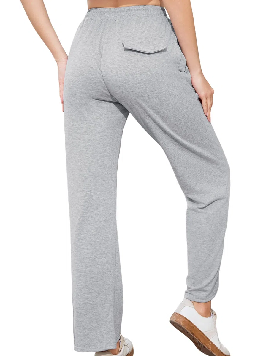 Totatuit Jogginghose Damen Lang Baumwolle Baggy Sporthose Traininghose Yogahose Sweatpants Freizeithose High Waist Hose mit 2 Taschen