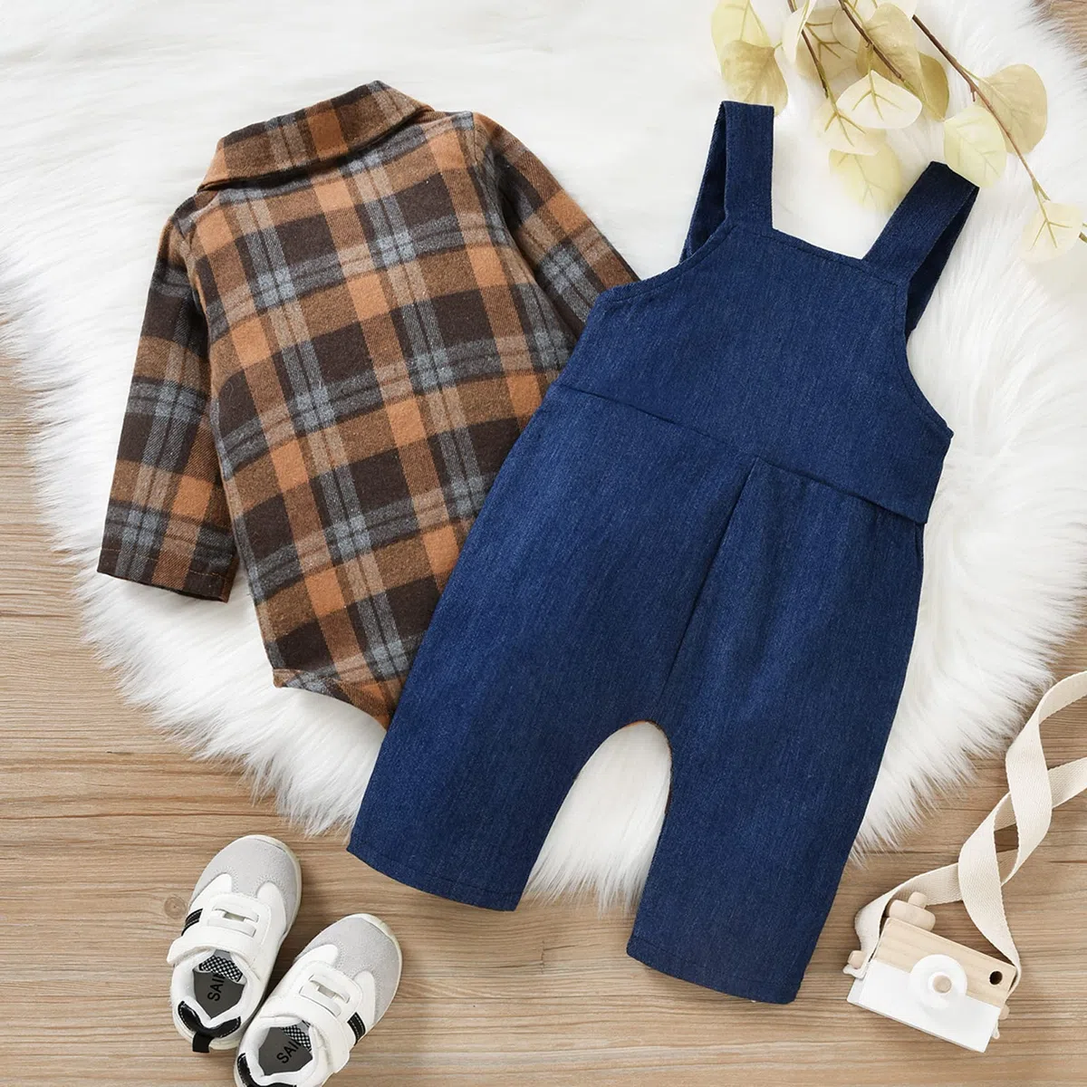 Himllauen Baby Jungen Kleidung Strampler Latzhose Set Bekleidungssets für Jungen Baby Set Neugeborene Geschenk