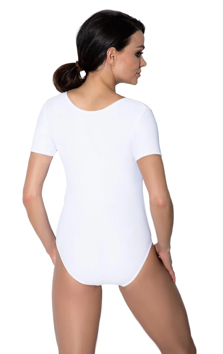 Aquarti Damen Ballett Trikot Kurzarm Gymnastik Tanz-Body