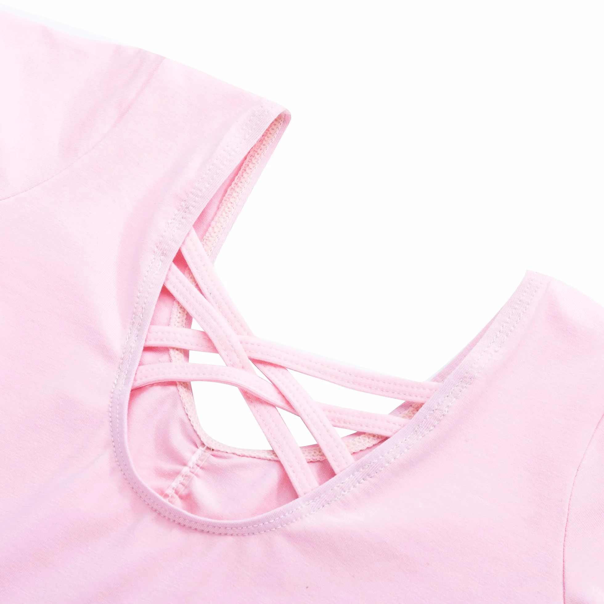 Kinder Ballettkleidung Ballettkleid Mädchen Glitzernder Balletttrikot Baumwolle Ballettanzug Tanzkleid Tanzbody mit Glänzendem Rock Tütü