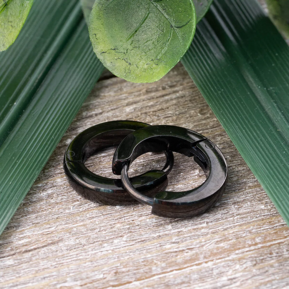 Schmale Creolen-Ohrringe Edelstahl | Silber Gold Rosegold | Damen Unisex