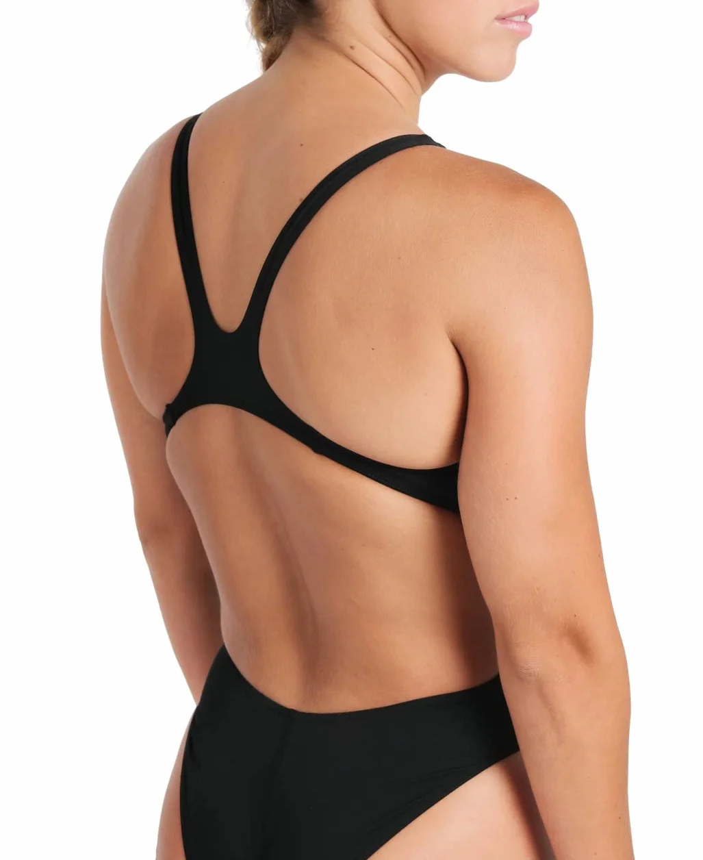 Arena Damen Women's Swim Tech Open Back MaxLife One Piece Solid Team Swimsuit Badeanzüge