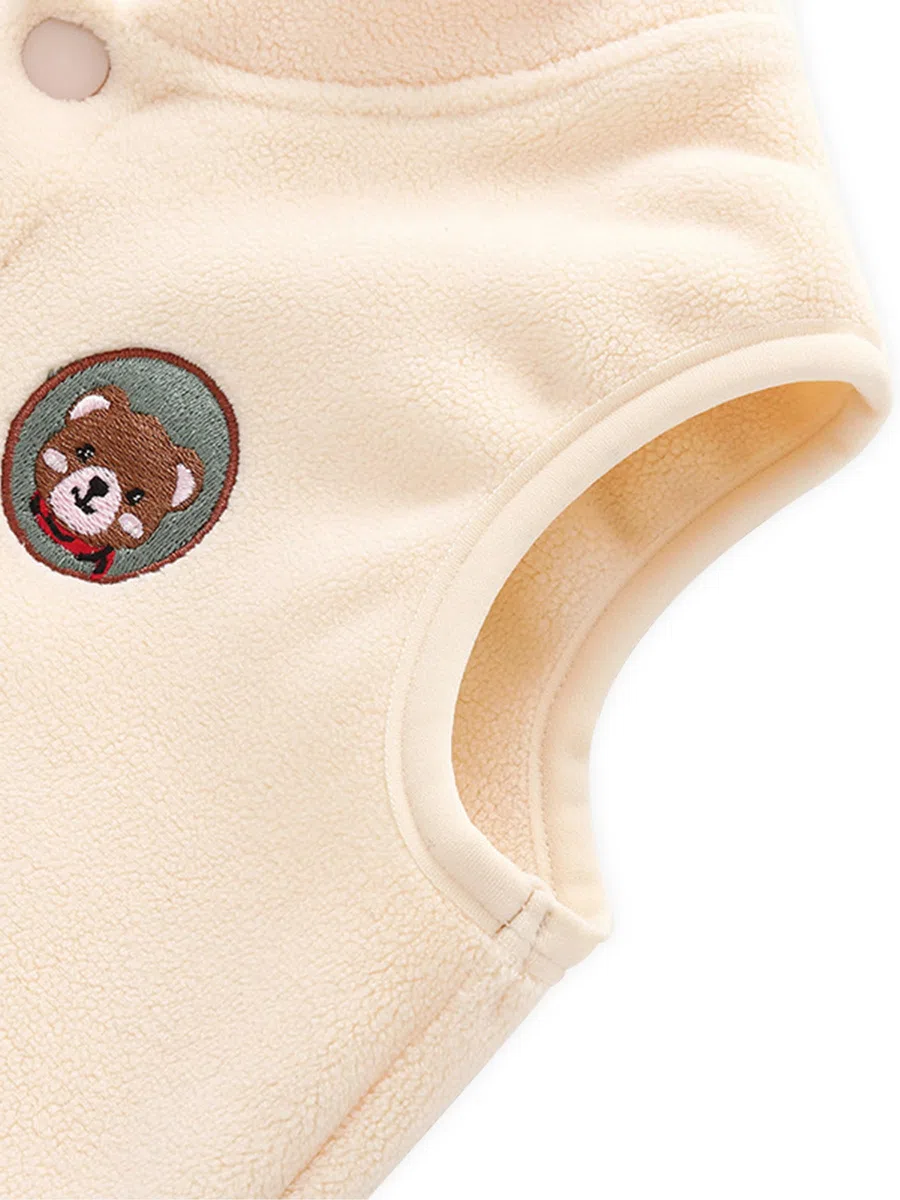 Baby Kleinkind Polarfleece Westen Kinder Jacke Junge Mädchen Baumwoll Ärmellose Kinderweste Frühling Herbst Strickjacke Oberteil mit Cartoon Muster