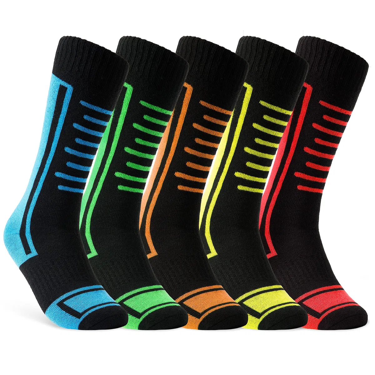 CityComfort Skisocken Set Kinder Wintersocken Snowboard Warme Thermo Funktionssocken Wintersport 5er oder 2er Pack 3-9 Jahren