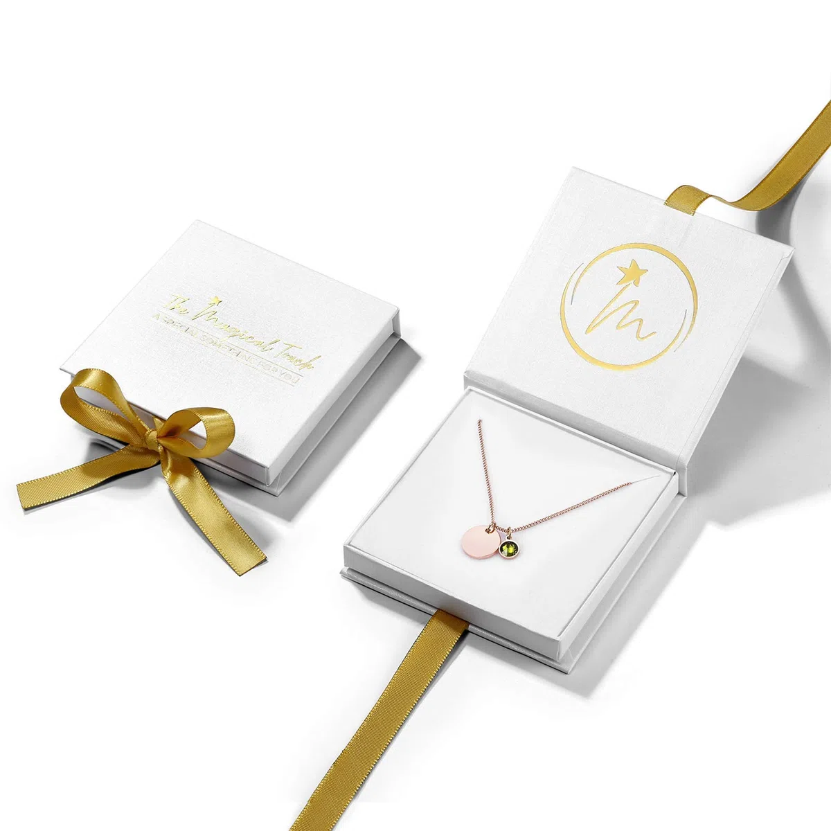 TMT Personalisierte Namenskette mit Gravur und Kristall Buchstaben initialen (silber & rose-gold) Geburtstagsgeschenk für Frauen und Mädchen Geschenk Kette Mutter Oma BFF Bridesmaid