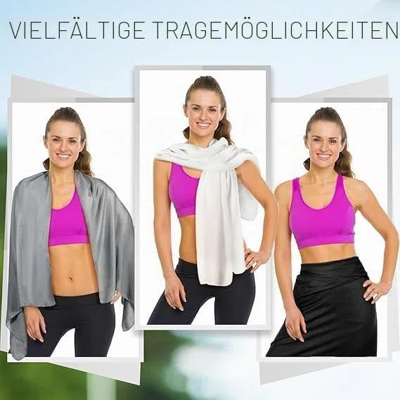 3 Stück Sonnenschal für Frauen, UV Schutz UPF 50+, Baumwolle, Leinen, Strandunverzichtbar, Stylischer Abendkleiderschal (Weiß+Schwarz+Grau, 178 x 68 cm)