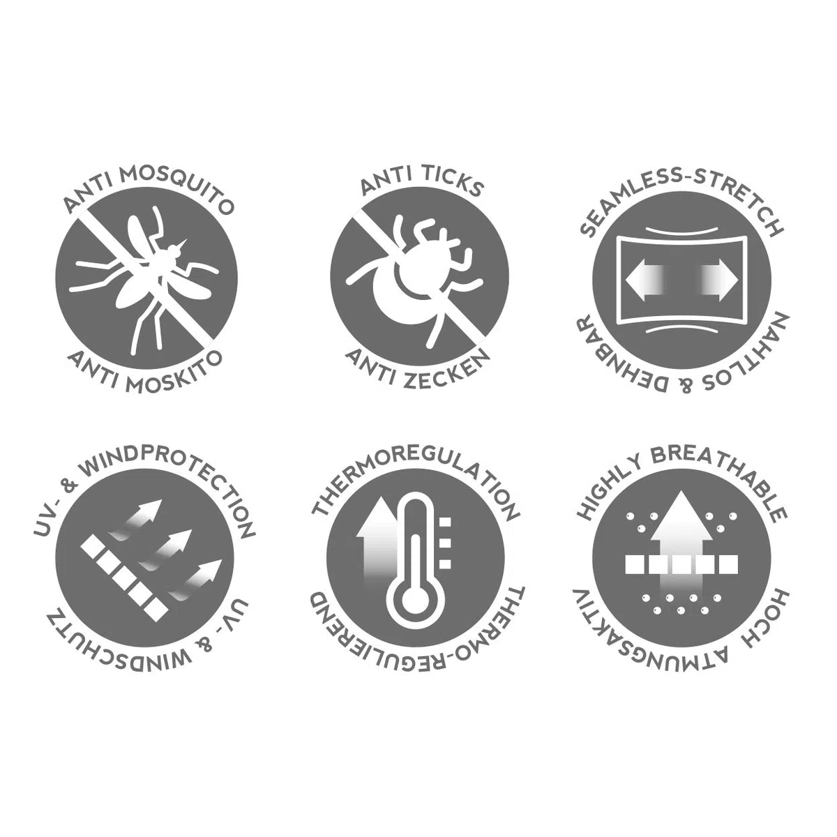P.A.C. Kids Anti Mosquito - Multifunktionstuch wehrt Stechmücken und Zecken ab, frei von Giftstoffen, Kinder